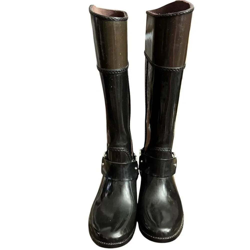 Michael Kors Wellies Rubber Knee-Hi Rain Boots / SZ: 6